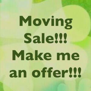 Green Moving Sale Sign